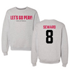 Austin Peay State University Volleyball Gray Peay Crewneck - #8 Jamie Seward