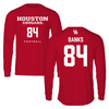 University of Houston Football Red Long Sleeve  - #84 Ja’koby Banks