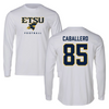 East Tennessee State University Football White Long Sleeve  - #85 Quinn Caballero
