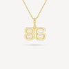 Gold Presidents Pendant and Chain - #86 Josh Purcell