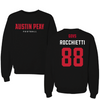 Austin Peay State University Football Black Block Crewneck - #88 Corey Rocchietti