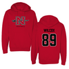 Nicholls State University Football Red Hoodie  - #89 Logan Wilcox