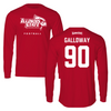 Illinois State University Football Red Long Sleeve  - #90 Greg Galloway