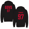 Austin Peay State University Football Black Hoodie  - #97 Carson Conner