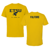 East Tennessee State University TF and XC Gold Tee  - Ethan Fulford