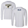 East Tennessee State University TF and XC White Long Sleeve  - Nate Hillis