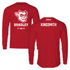 Bradley University TF and XC Red Mascot Long Sleeve - Kaden Kingsmith