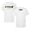 East Tennessee State University TF and XC White Tee  - Isaac Kirby