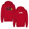 Illinois State University Track and Field Red Hoodie  - Jacob Klink