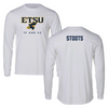 East Tennessee State University TF and XC White Long Sleeve  - Myles Stoots