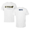 East Tennessee State University TF and XC White Tee  - Braxton White