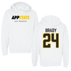 Appalachian State University Ice Hockey White Hoodie - #24 Riley Brady