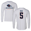 University of Texas at San Antonio Baseball White Performance Long Sleeve - #5 Diego Diaz