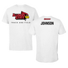 Illinois State University Track and Field White Performance Tee - Trixie Johnson