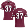 Southern Illinois University at Carbondale Maroon Football Jersey - #37 Miles Wash