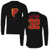 Iowa State University Football Black Long Sleeve - #32 Angelo Jackson