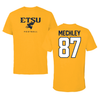 East Tennessee State University Football Gold Tee - #87 Ryan Mechley