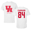 University of Houston Softball White Tee - #84 Reece Cammarn