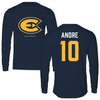 University of Wisconsin-Eau Claire Volleyball Navy Performance Long Sleeve - #10 Darienne Andre