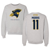 East Tennessee State University Volleyball Gray Crewneck - #11 Melanie Morris