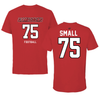 Jacksonville State University Football Red Jersey Performance Tee - #75 KD Small