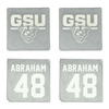 Georgia State University Football Stone Coaster (4 Pack)  - #48 Justin Abraham