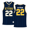 East Tennessee State University Navy Basketball Jersey - #22 Jaden Seymour