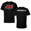 Jacksonville State University Tennis Black Block Tee - Polina Ramenskaja