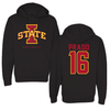 Iowa State University Softball Black Hoodie - #16 Victoria Prado