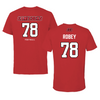 Jacksonville State University Football Red Jersey Tee - #78 Brock Robey