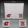 Central Michigan University Football Gray Blanket - #35 Dylan Hertzberg