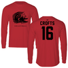 Jacksonville State University Volleyball Red Mascot Long Sleeve - #16 Katelyn Crofts