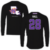 Northwestern State University Football Black Performance Long Sleeve - #28 Antonio Hall