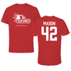 Southeast Missouri State University Football Red Tee - #42 Brandon Mason