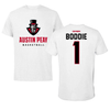 Austin Peay State University Basketball White Tee - #1 Jordan Boddie