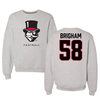 Austin Peay State University Football Gray Crewneck - #58 Leon Brigham