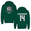 Northeastern State University Soccer Green Hoodie - #14 Miguel Carrasquinho