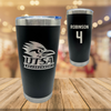 University of Texas at San Antonio Football Black Stainless Steel Tumbler - #4 Kenneth Robinson