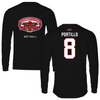 Jacksonville State University Softball Black Gamecocks Performance Long Sleeve - #8 MacKinley Portillo