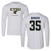 East Tennessee State University Soccer White Long Sleeve - #35 Will Bowers