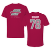 Henderson State University Football Cardinal Performance Tee - #78 Brandon Bishop