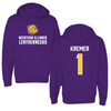 Western Illinois University Volleyball Purple Hoodie - #1 Grace Kremer