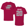 Henderson State University Baseball Cardinal Performance Tee - #20 Reese Weaks