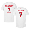 Bradley University Volleyball White Performance Tee - #7 Maddie Peterson