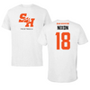 Sam Houston State University Football White Performance Tee - #18 Issiah Nixon