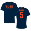 Syracuse University Volleyball Navy Performance Tee - #5 Fiona Rigby