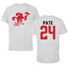 Jacksonville State University Softball Light Gray Tee - #24 Ella Pate