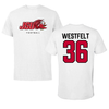 Jacksonville State University Football White JSU Tee - #36 Collin Westfelt