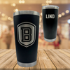 Bradley University TF and XC Black Stainless Steel Tumbler - Isaac Lind