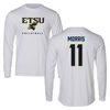 East Tennessee State University Volleyball White Long Sleeve - #11 Melanie Morris
